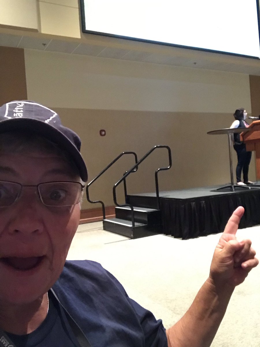 Hey Lani! BEWARE...THE BACK OF THE STAGE IS OPEN AND DANGEROUS!!!  #EASTseminar19