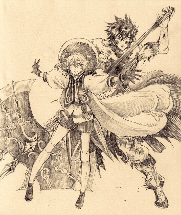 Kakuntejinz お待たせいたしました 傷ついたベネディトを庇うフィロく ヤスイハルナのイラスト