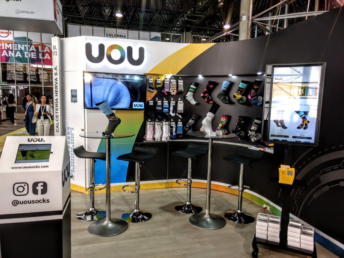 uousocks's tweet image. Te estamos esperando en #Colombiamoda2019  en el pabellón banco -BL172-  Visítanos para que puedas ganarte un viaje a Cartagena para dos personas ¡Te esperamos! 😎🏖️