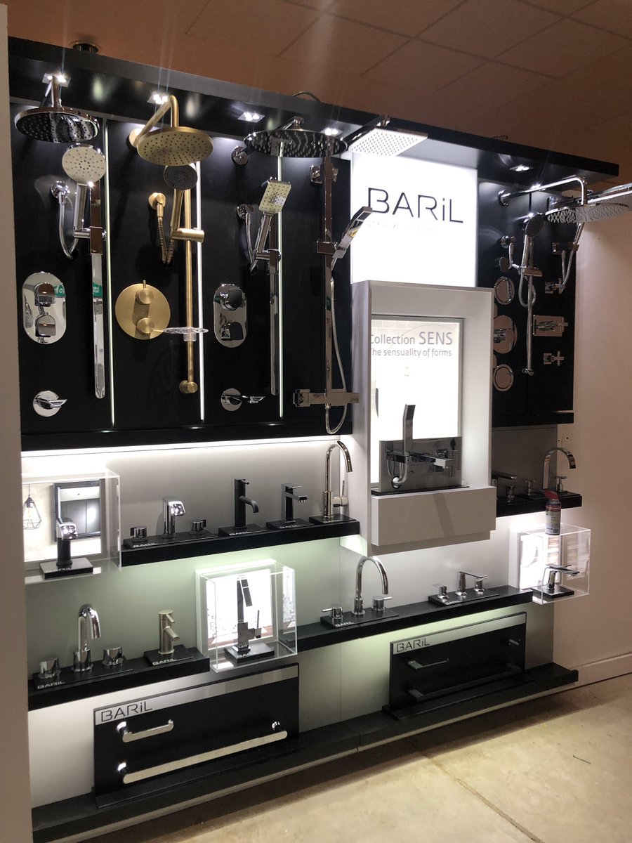 AlphaSalesCo's tweet image. Baril Design is making a slash in the designer faucet world! Our latest displays at AFNY’s Glen Cove NY showroom on Long Island!