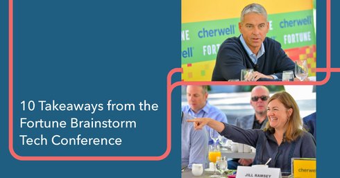 Cherwell's tweet photo. What can you learn from spending a few days up in the mountains with some of #tech's best and brightest #leaders? 🤔 From @Macys @jilleramsey to @jenntejada of @pagerduty, these #TechExecs weigh-in on these hot #TechTrends on the #blog. 👉 https://t.co/SWM3MrFPxJ #FortuneTech https://t.co/pwNGuz4b9c