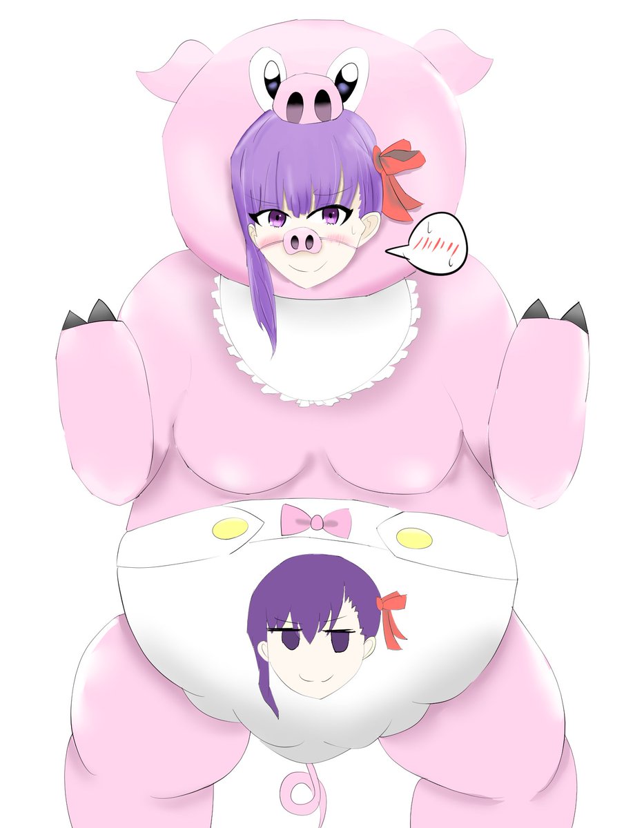 BBちゃんBUZAMAスコット化描けました。強制着ぐるみ着用+強制放尿の性癖欲張りセット。文字無し差分はpixivにあげます。#変態洗脳 