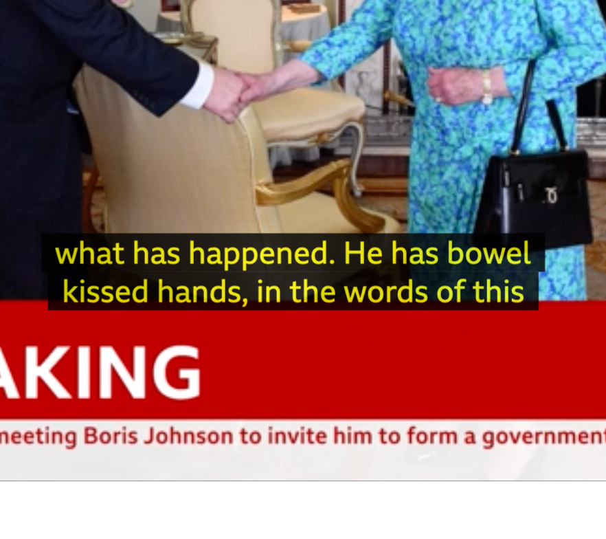 He has bowel kissed hands - a brilliant piece of auto-captioning