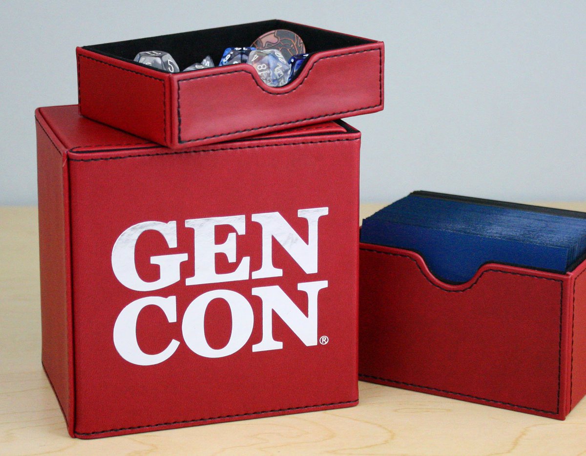 BCWSupplies's tweet photo. Follow and RT for a chance to win a @Gen_Con Deck Vault 100. One winner randomly selected on Friday, 7/26/19. Gen Con attendees can find these at BCW's booth (2706) while quantities last. https://t.co/MYLqRnaWDR https://t.co/AfsczNCOKz