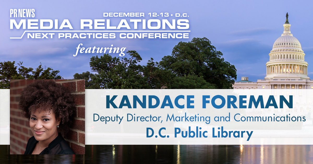 Join me at the @prnews Media Relations Conference in #DC Dec. 12-13 as we share #mediastrategies Use my VIP Code FOREMAN for a special discount: bit.ly/MRCONF2019