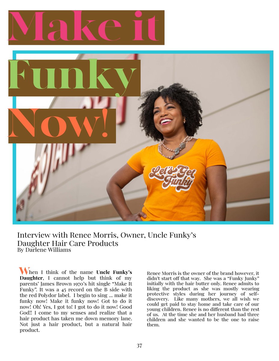 unclefunkys's tweet photo. Check out our CREED Magazine feature to read more on our journey and how we're working to get #GoodFunkyStuff to the masses! https://t.co/u75vPcVWch
