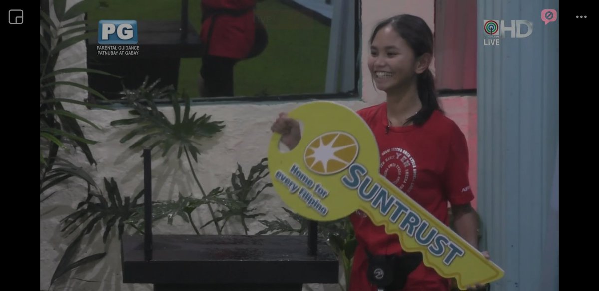 ABSCBNpr's tweet photo. Congratulations, Yen! Ikaw ang mag-uuwi ng condo unit mula sa Suntrust! #PBB8The7thThrone https://t.co/AqcSA2xQmU