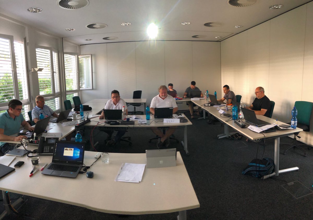 DavidEmmenegger's tweet photo. Testing time @s+p-lion. Great team doing FSM certification with passion. Good luck https://t.co/IGEH3RlBYk