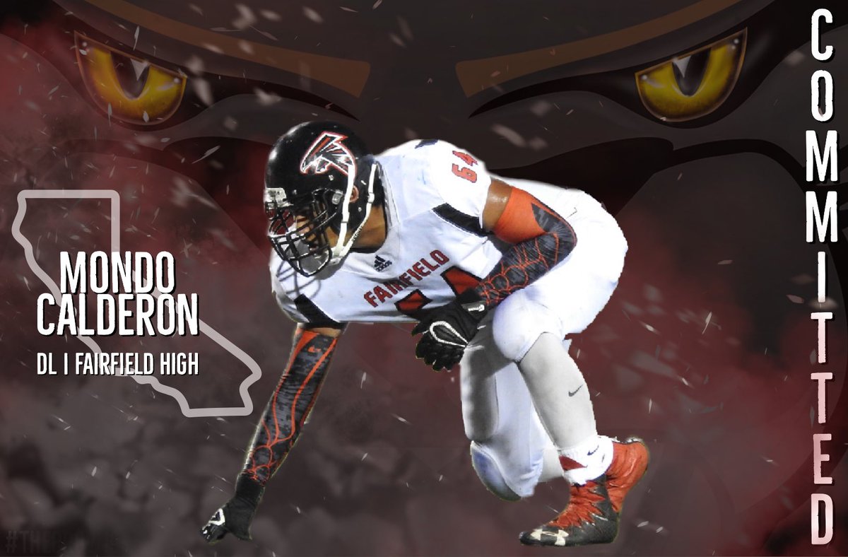 UMMFootball's tweet photo. Our 18th out of state and FIRST #Cali commit for the 2019 class! 

We are excited to have Mondo (@Mondookie) join the DL unit! #TheProw19 #Wardaddy https://t.co/HM9V1dkCMB