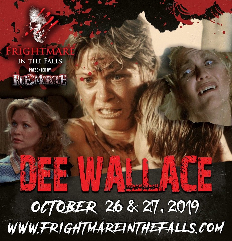 Scream Queen Dee Wallace will be at Frightmare in the Falls! She's known for starring roles in several horror films including The Hills Have Eyes, The Howling, Cujo, &amp; Critters, to name a few! Tickets on sale now at frightmareinthefalls.com #horror #thriller #comiccon