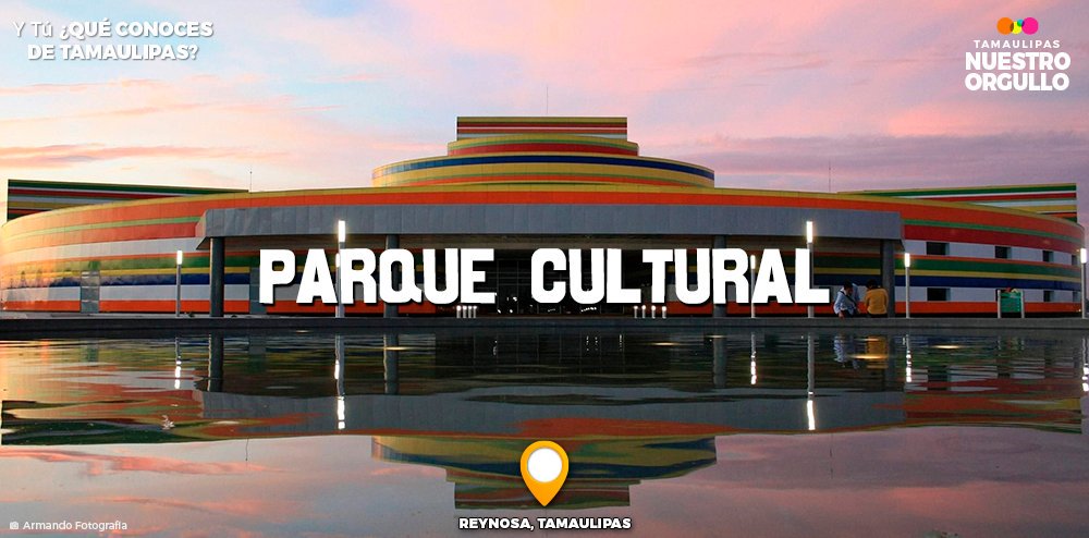 orgullotam's tweet photo. ¡El orgullo de Reynosa! #ParqueCulturalReynosa es un paraíso de conocimiento, convivencia y diversión. El recinto consta de un parque y un enorme edificio que se alcanza a ver a kilómetros, en el cual sus bandas de colores reflejan la diversidad cultural y natural de Tamaulipas. https://t.co/uQ7WxTh6zJ