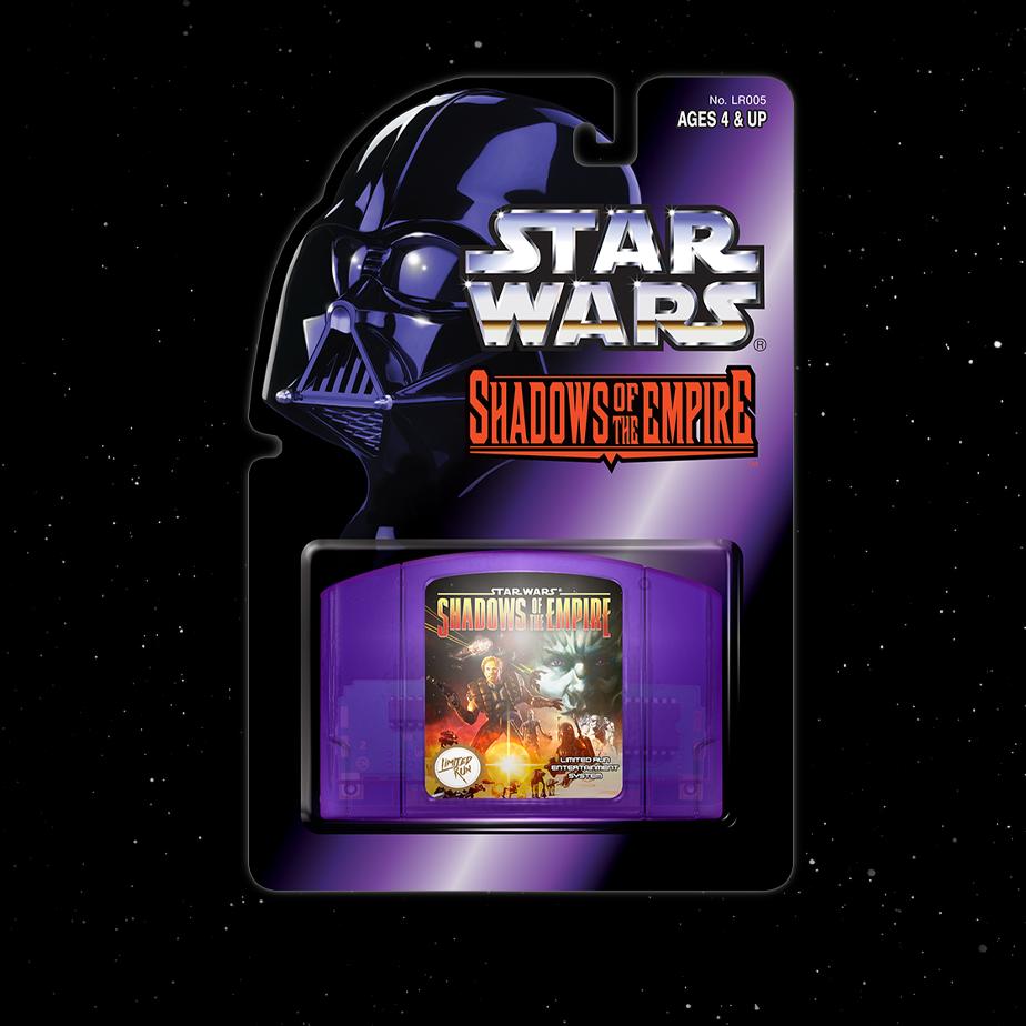 LimitedRunGames's tweet photo. You could win a physical copy of Star Wars™: Shadows of the Empire on the N64! Follow @LimitedRunGames and @StarWarsGames, like, and retweet to be entered. We will draw TWO winners on July 25 at 6pm ET. GLHF! https://t.co/G7FzvmA6Q9