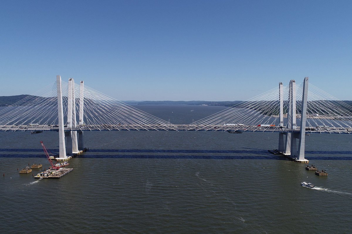 Some recent #aerial #drone photos of the Governor Mario M. Cuomo Bridge. #newyork #hudsonriver #westchester #rockland #aerialphotography #dronelife