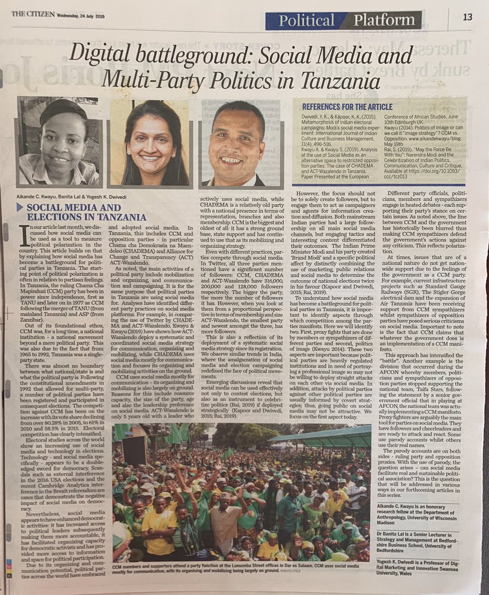 aikande's tweet photo. Here we go my friends @KwekaKweka @_dar5ia @AranCorrigan @BwanaAnna - our July (2nd in the series) article #DigitalBattleground #Proxies #PoliticalParties https://t.co/xQ6MkRIfzO