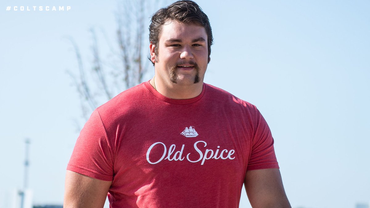 The Media: Talk about your new mustache. Pretty cool look. Quenton Nelson:  It is a mustache. -End of interview-