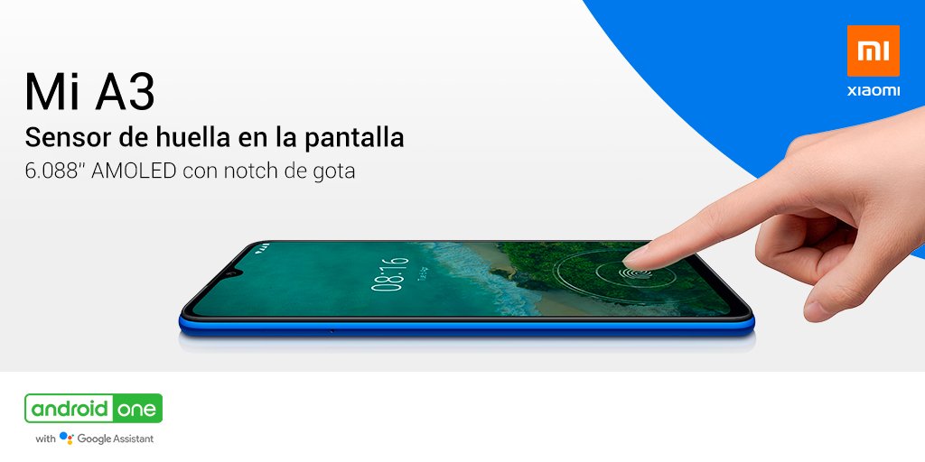 XiaomiColombia's tweet photo. Desbloquea tu teléfono con estilo🧐
El sensor de huella digital en la pantalla del #MiA3. Impresiona a tus amigos, la tecnología no tiene límites.
#FotosSinLimites x #EstiloSinLimites https://t.co/7xtLmOaqV9