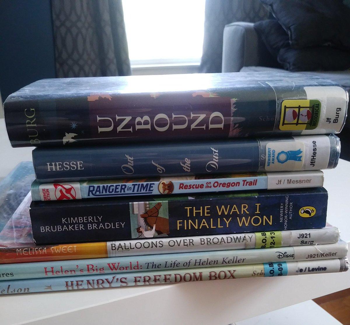 Teaching_Savage's tweet photo. Adding to the stack of books read this summer. #35booksdown #mlit12 #reluctantreaderme https://t.co/6ZSwvdMpNh