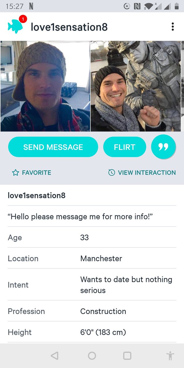 datingfakes's tweet photo. Meet lovesensation8 on @PlentyOfFish another #datingfake  #catfish this guy claims to be #manchester based and he is hiding behind photos of @aarynlongmore please #dontbeduped https://t.co/tzGMf11uAX