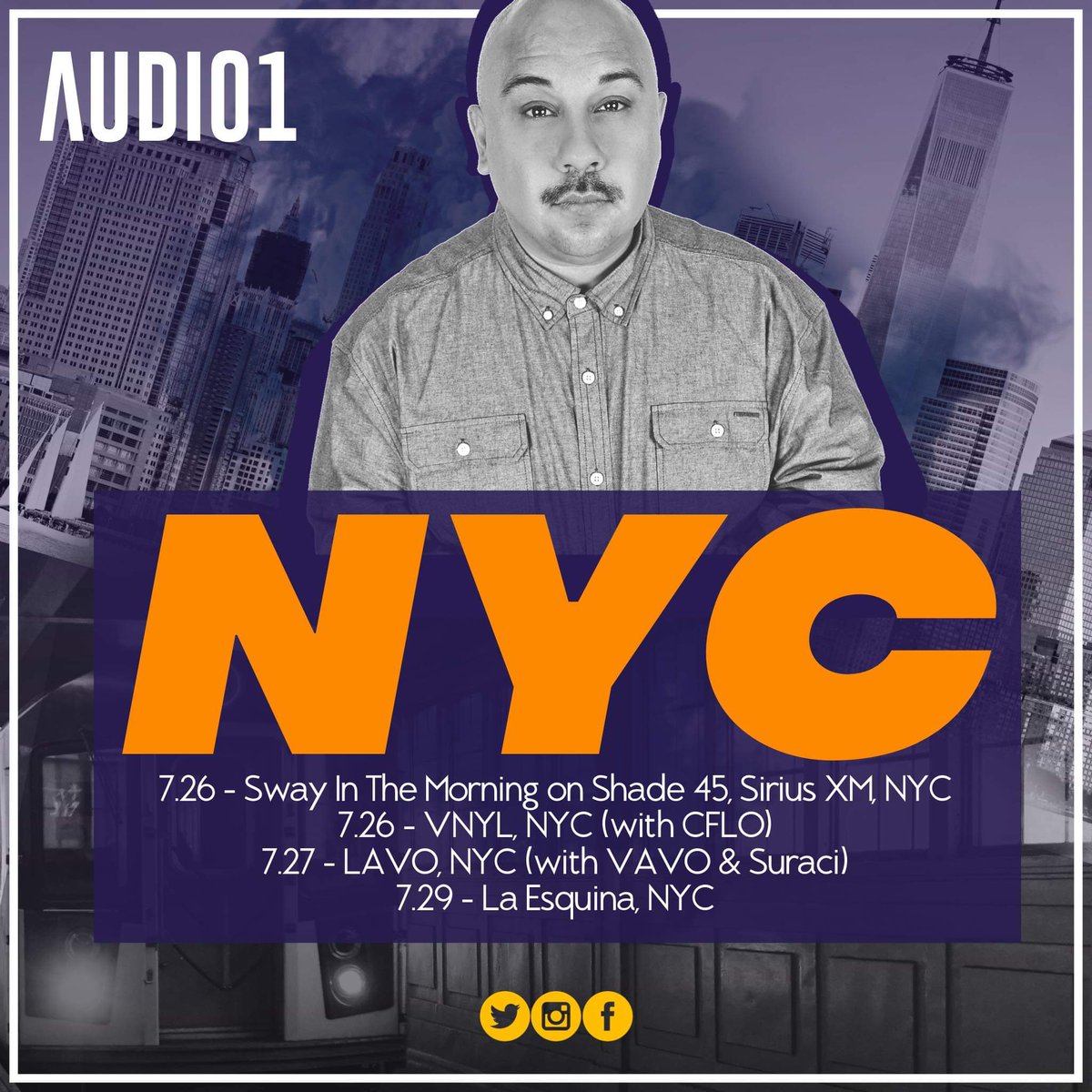 A DJ named AUDIO1 tweet media