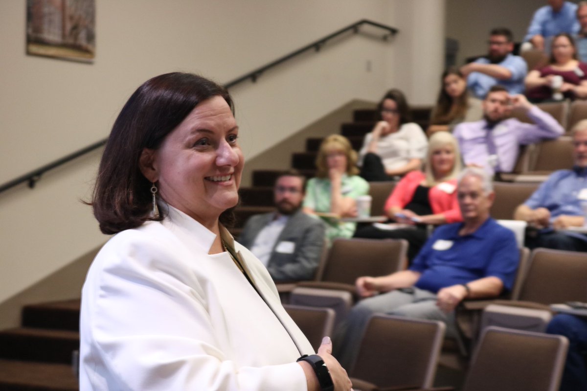 WichitaState_T2's tweet photo. #WhyIP? Ms. Kocialski says that IP helps you and your business think in a big way.
“Think about world domination. Think about where you want to go. Think about how you can make your business grow and develop from the get-go.” https://t.co/of1Av4nnVH