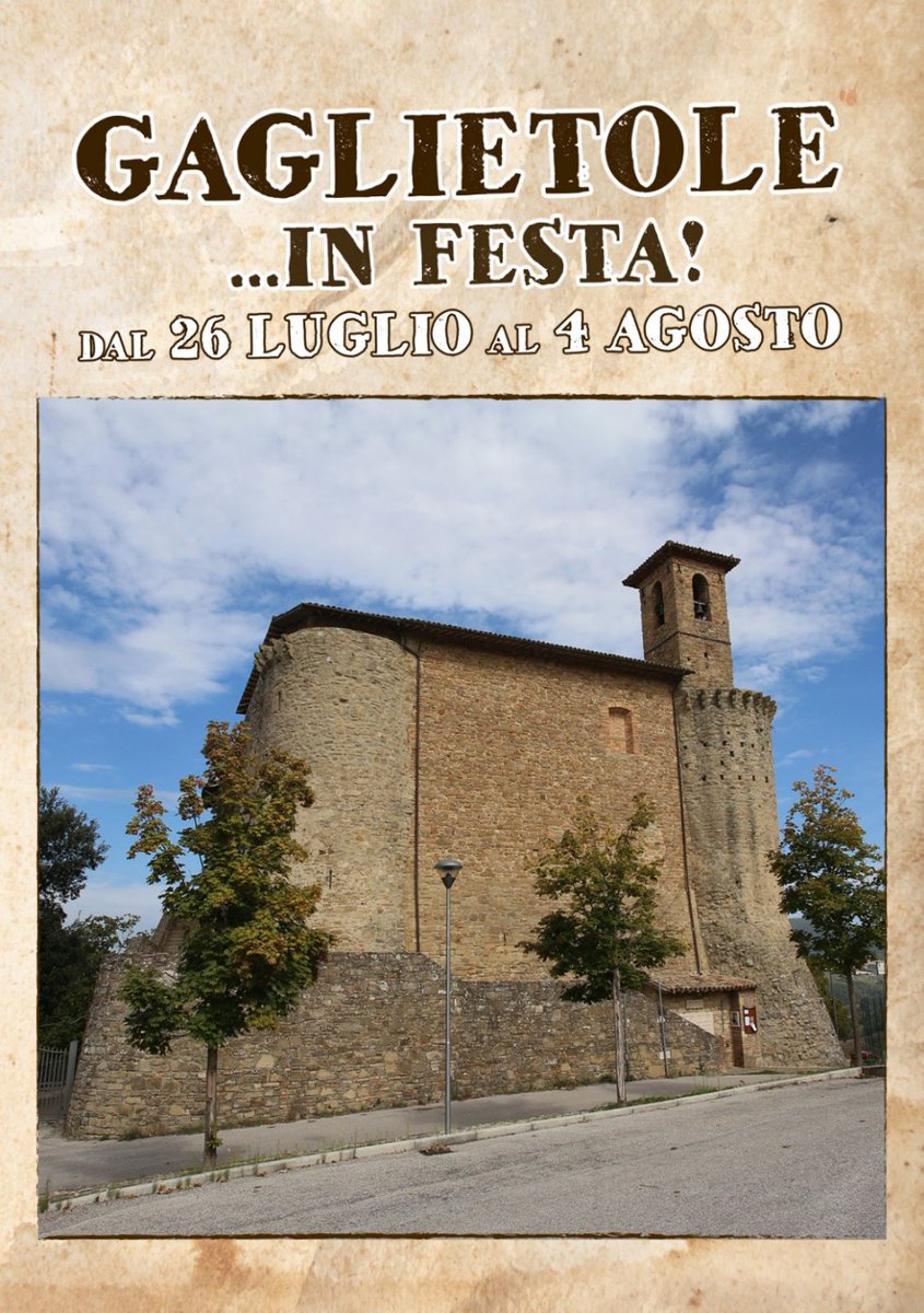 StaseraSagra's tweet image. #GaglietoleInFesta sta per tornare!
Dal 26 luglio al 4 agosto il borgo di Gaglietole ti attende in tutto il suo splendore, per serate all'insegna del gusto (hai visto che menù?), della musica e dello sport! 
#StaseraSagra