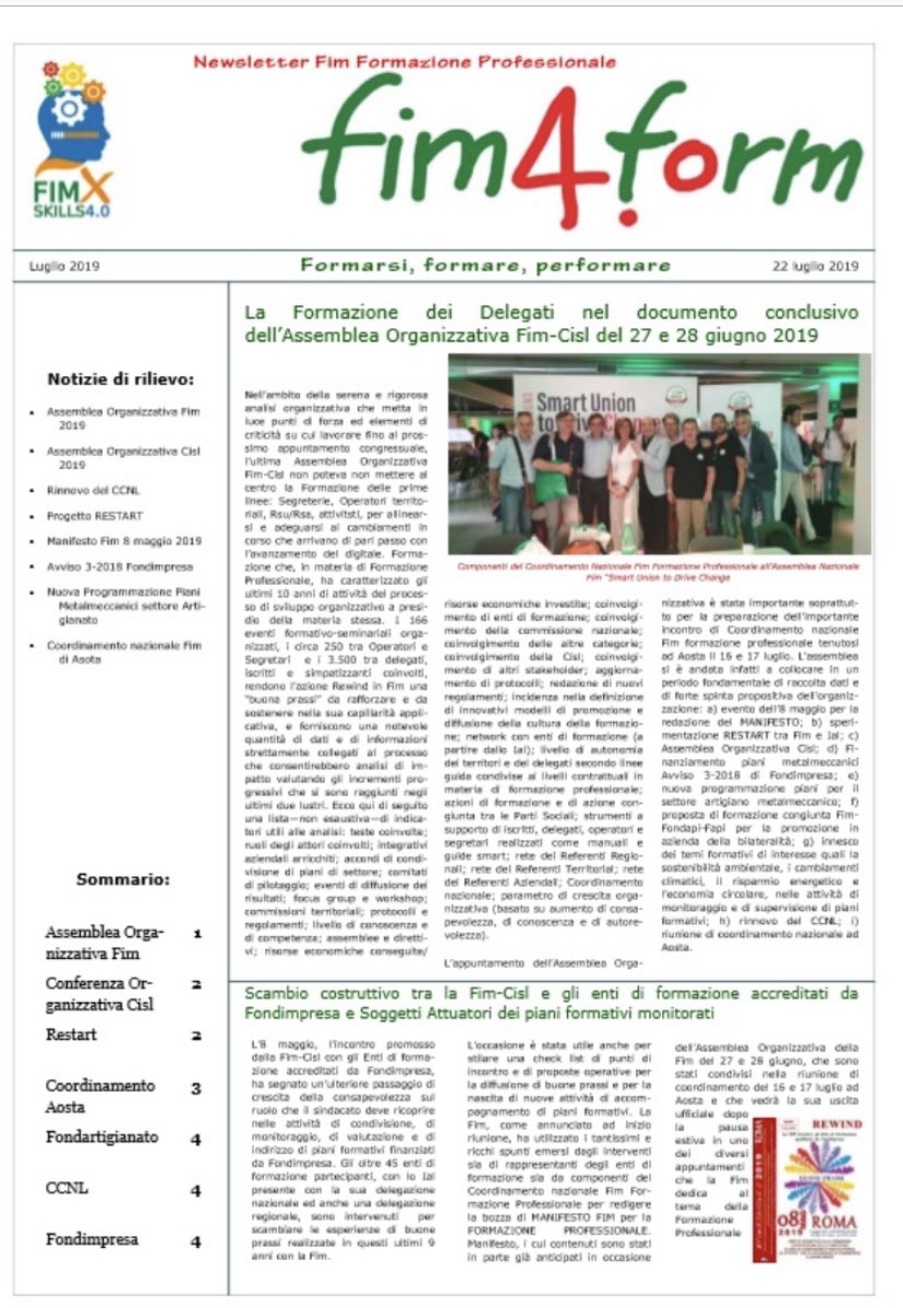 RewindFim's tweet photo. Verso un rinnovo contrattuale che valorizzi le intuizioni su formazione professionale degli ultimi CCNL #DirittoSoggettivo quale strumento propulsore di tante buone prassi e di una ampia copertura per diffondere la cultura della formazione continua nelle aziende metalmeccaniche https://t.co/0hgJVgS7aZ