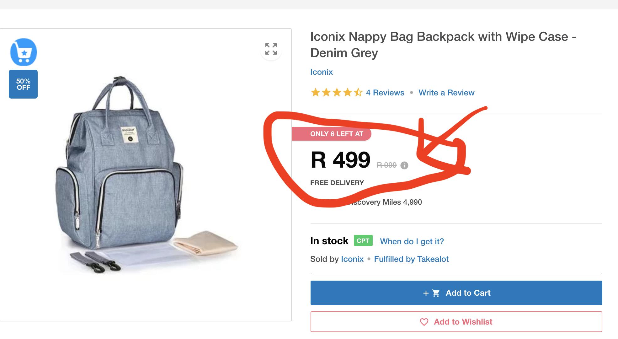 takealot nappy bags
