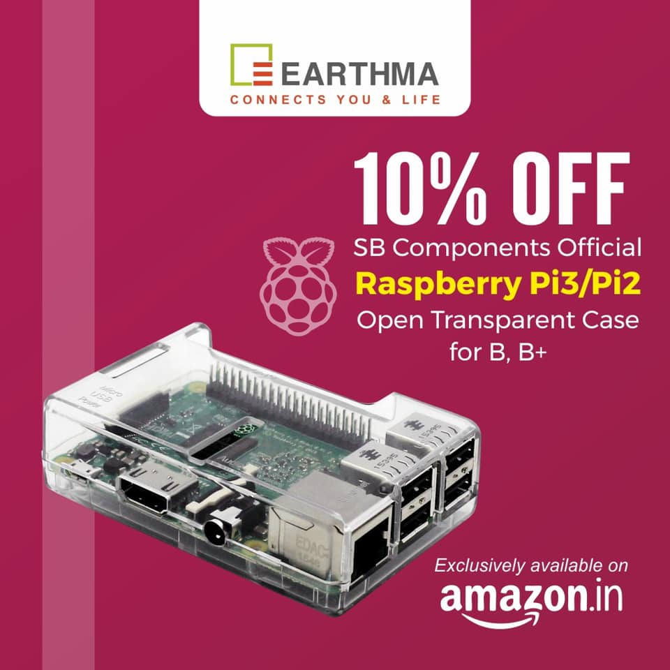 earthmaindia's tweet photo. Check out our exciting offer on #RaspberryPi transparent case, proves to be long lasting. #Earthma #technewsindia #techupdatesindia #RaspberryPiCommunity #Rasberrypi3
Read the product details here on ;https://t.co/UWTMgchGZH https://t.co/glvxTlEREG