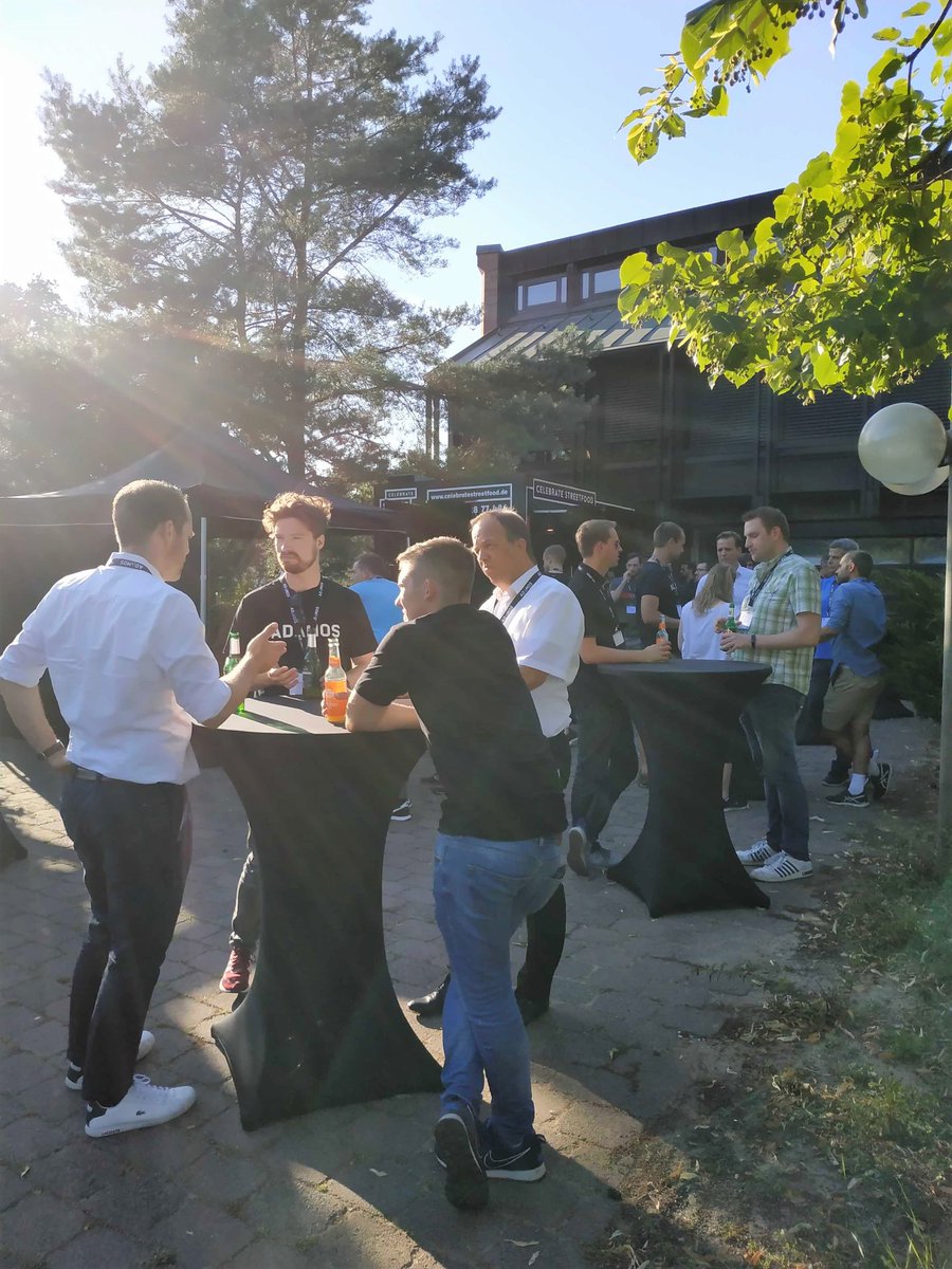 SoftwareAG's tweet photo. #AdamosHackathon hits the home stretch! After we ended day 3 with delicious streetfood, it's now the final sprint for our hackers. In a few hours they'll be presenting their results to the jury.🏆 https://t.co/ba99hBVayE