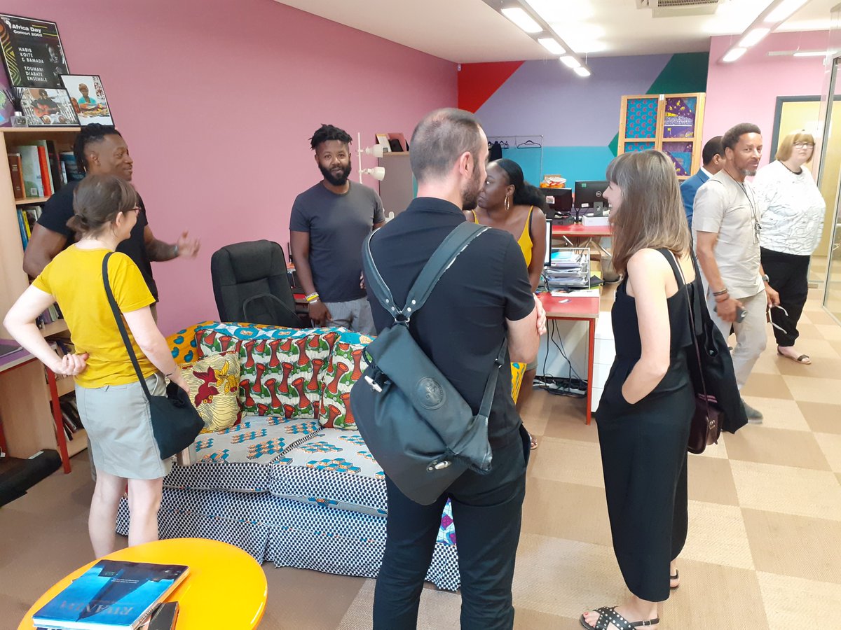 LDN_economy's tweet photo. Deputy Mayor @RajeshAgrawal visited the #GoodGrowthFunded @TheAfricaCentre, to meet businesses based at the space, find out about its offer and its importance in the local area. #LondonBIDs @BetterBankside https://t.co/pmtLMG8mwu