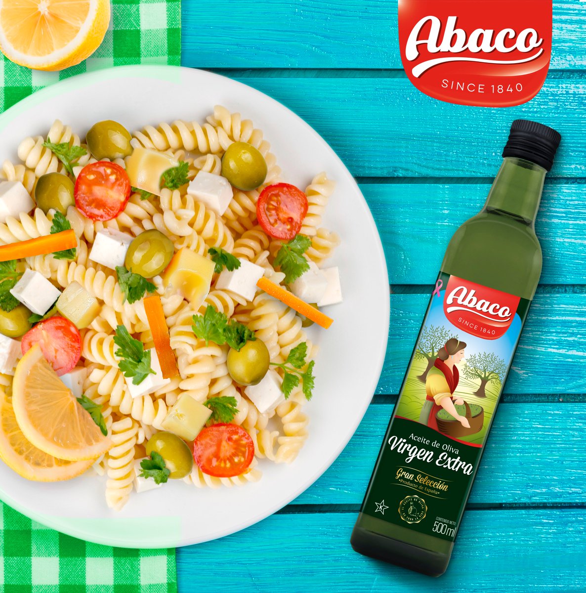 Con este calor que mejor que una rica ensalada de pasta aliñada con nuestro mejor aceite virgen Extra.
#abacoaceite #aceiteespaña #aceiteoliva #virgenextra #pasta #salad #healthy #healthyfood