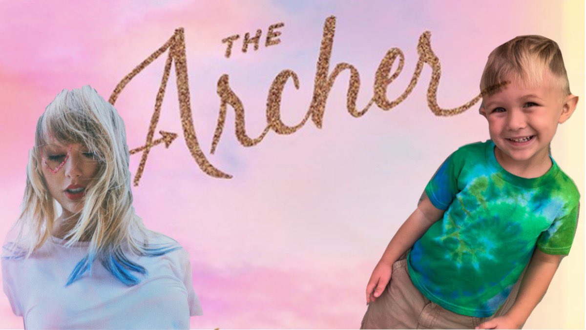 TheCupitFam's tweet photo. @taylorswift13  you’ve got to see my sons reaction to hearing your song! @taylornation13 https://t.co/uyiSPRGZ0K #TheArcher #RetweetForArcher https://t.co/VU2LSUbG1S