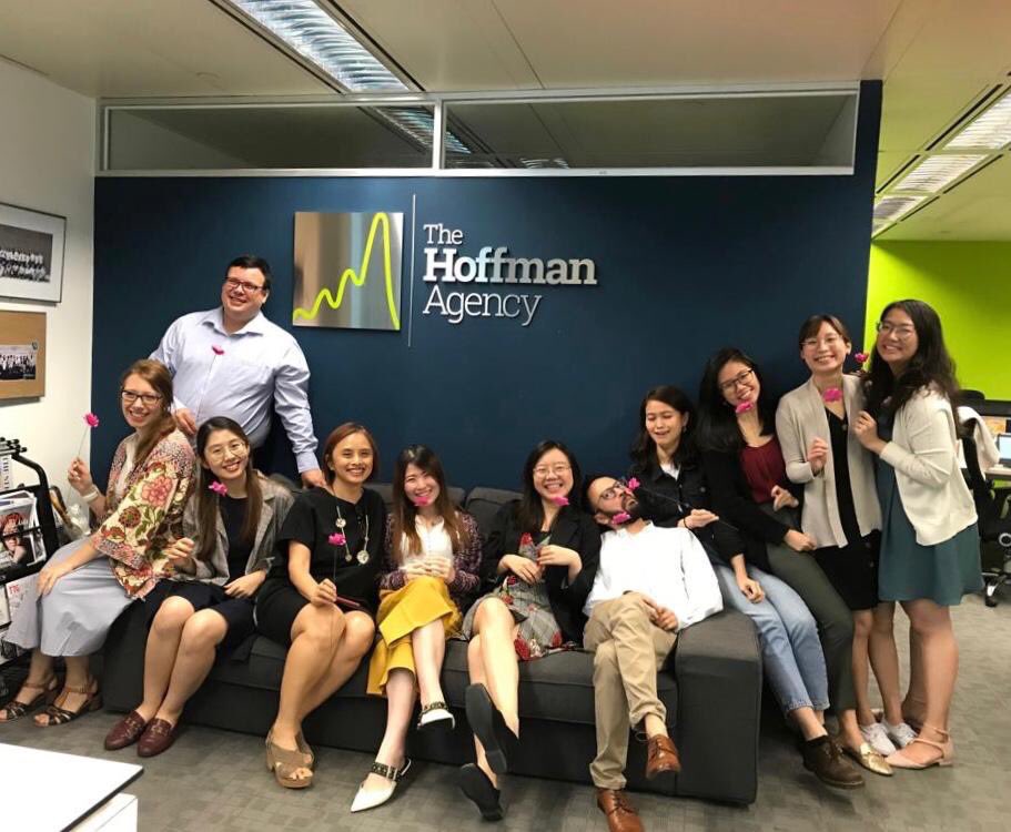 HA_SGP's tweet photo. #Care is one of our values at The Hoffman Agency, and we spent our lunch hour creating paper flowers for the Breast Cancer Foundation's upcoming Pink Ribbon Walk 2019! #InsideHA #BCFSG #HASG https://t.co/ukIlVEViO4