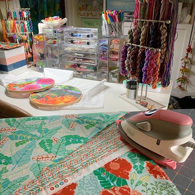 Thank you <a href="/wildboho/">Rubi</a> Nicole for sharing your studio and the arrival of your new pink mini! Looks like a perfect match! No. 2 reason why we love the mini! Perfect for small creative spaces! 💖