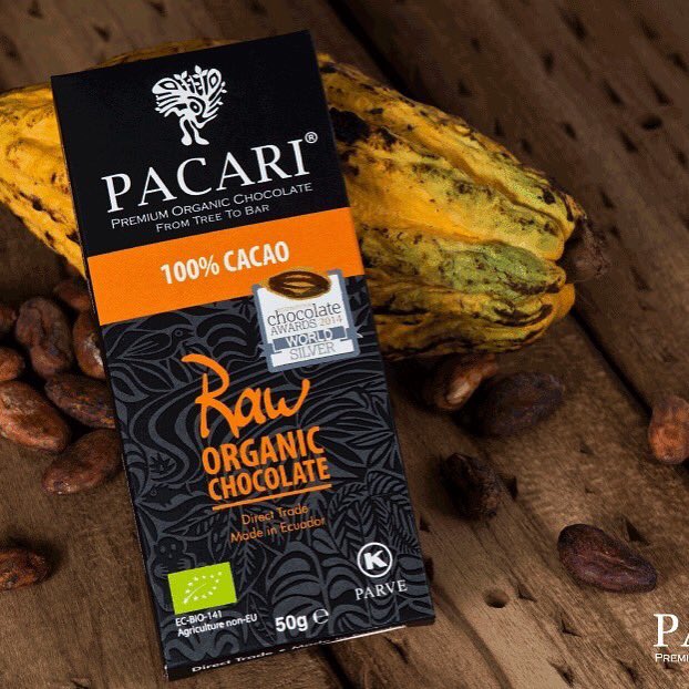 PaccariUK's tweet photo. This raw cacao bar has 100% cacao with no added sugars of any kind. #Biodynamic #Demetercertified, it’s also part of our sugar free range, which means it contains 100% raw, organic cacao and zero sugar content #sugarfree #organicchocolate https://t.co/D6WmQn62c2