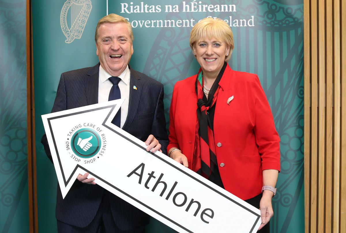 Small business owners are encouraged by Ministers @HHumphreysFG and @PatBreen1 to register for 'Taking Care of Business' in Athlone, 2 October, where more than 25 State bodies and services will offer advice to small businesses. Find out more: dbei.gov.ie/en/News-And-Ev… #TCOB2019