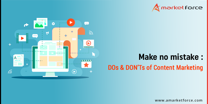 amarketforce's tweet photo. DOs and DON’Ts of Content Marketing
Read our blog: https://t.co/5r7dBM9ux8

#ContentMarketing #ContentMarketingStrategy #B2BLeadGenerationCompany #aMarketForce #California https://t.co/dbrATAXE14