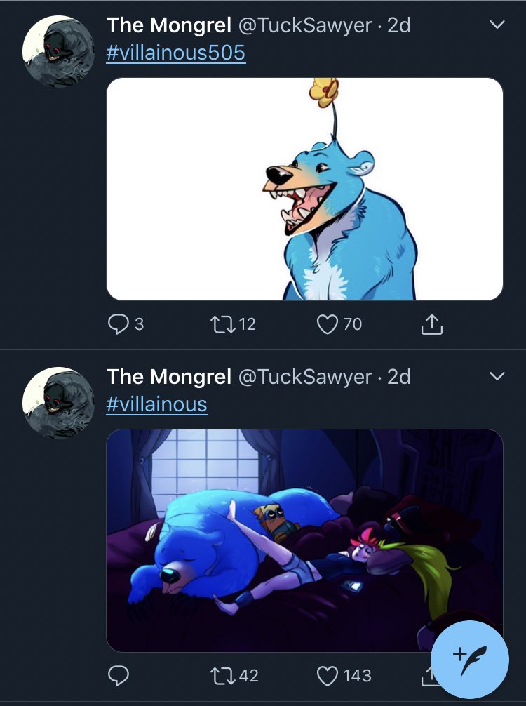 GhoulPines's tweet photo. Oh hey, #Villainous fandom, look out for #TuckSawyer (formerly #GhostOakes) he’s an abusive &amp; manipulative, has lied about mental/ physical illnesses, stole $6135 from 75 people in 2017 through a #Kickstarterscam &amp; got a huge FA commission backlog (six are over 2 years past due.) https://t.co/EtPWt9idDn