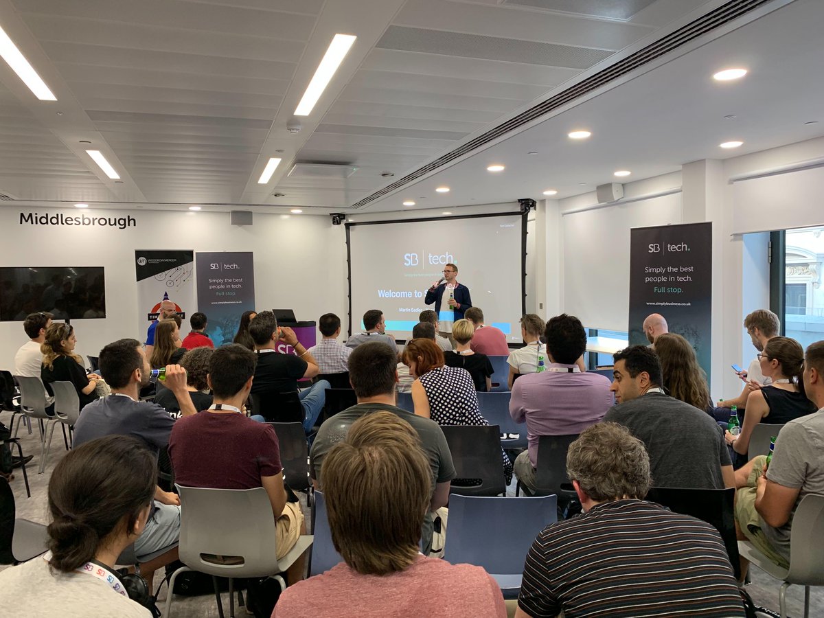 WM_Tech_'s tweet image. Last night @simplybusiness hosted our latest Time To React event for the #react community in London! 🚀
Great turnout with amazing content from our guest speakers!!
⏰⏰⏰
Big thank you to @megcieslak &amp;amp; @LondonTechRec for organising.

#timetoreact #reactjs #woodrowmercertech