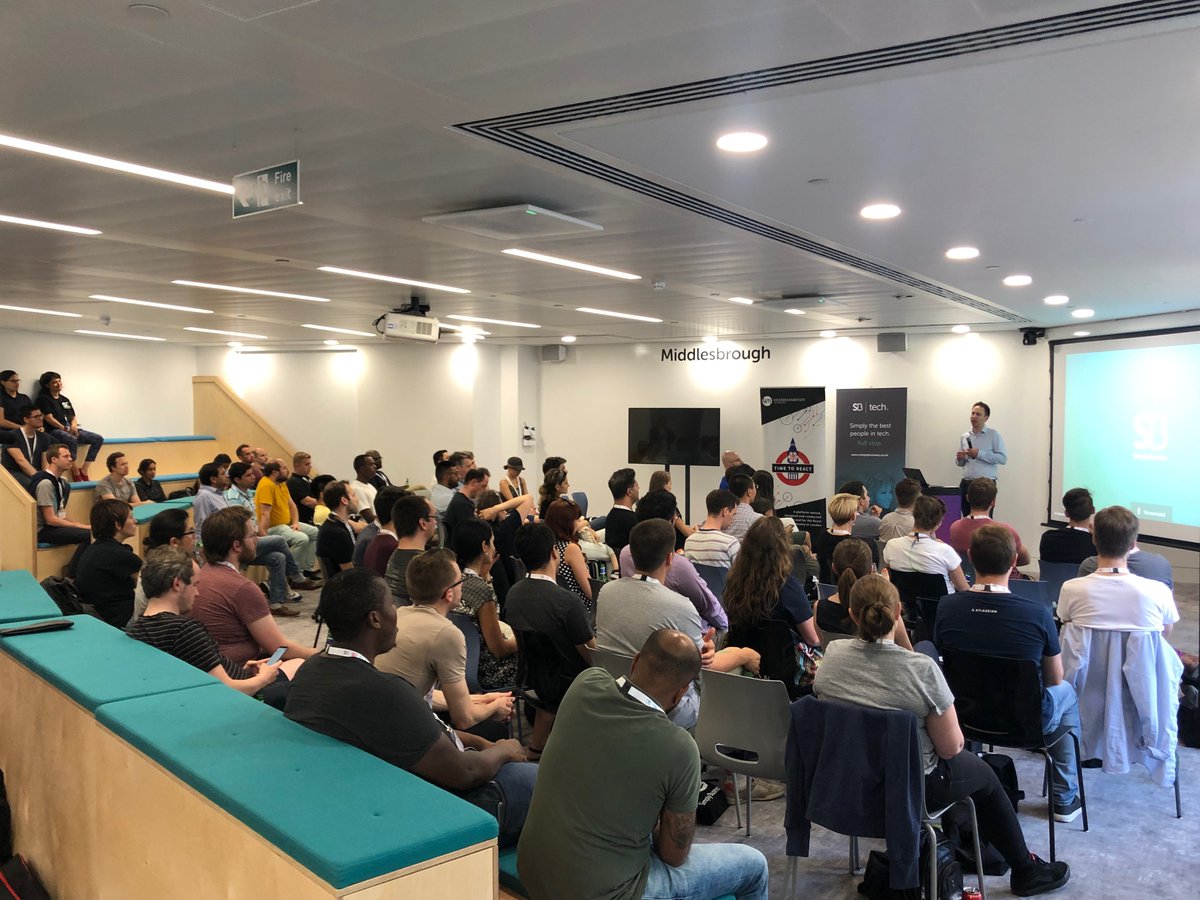 WM_Tech_'s tweet image. Last night @simplybusiness hosted our latest Time To React event for the #react community in London! 🚀
Great turnout with amazing content from our guest speakers!!
⏰⏰⏰
Big thank you to @megcieslak &amp;amp; @LondonTechRec for organising.

#timetoreact #reactjs #woodrowmercertech