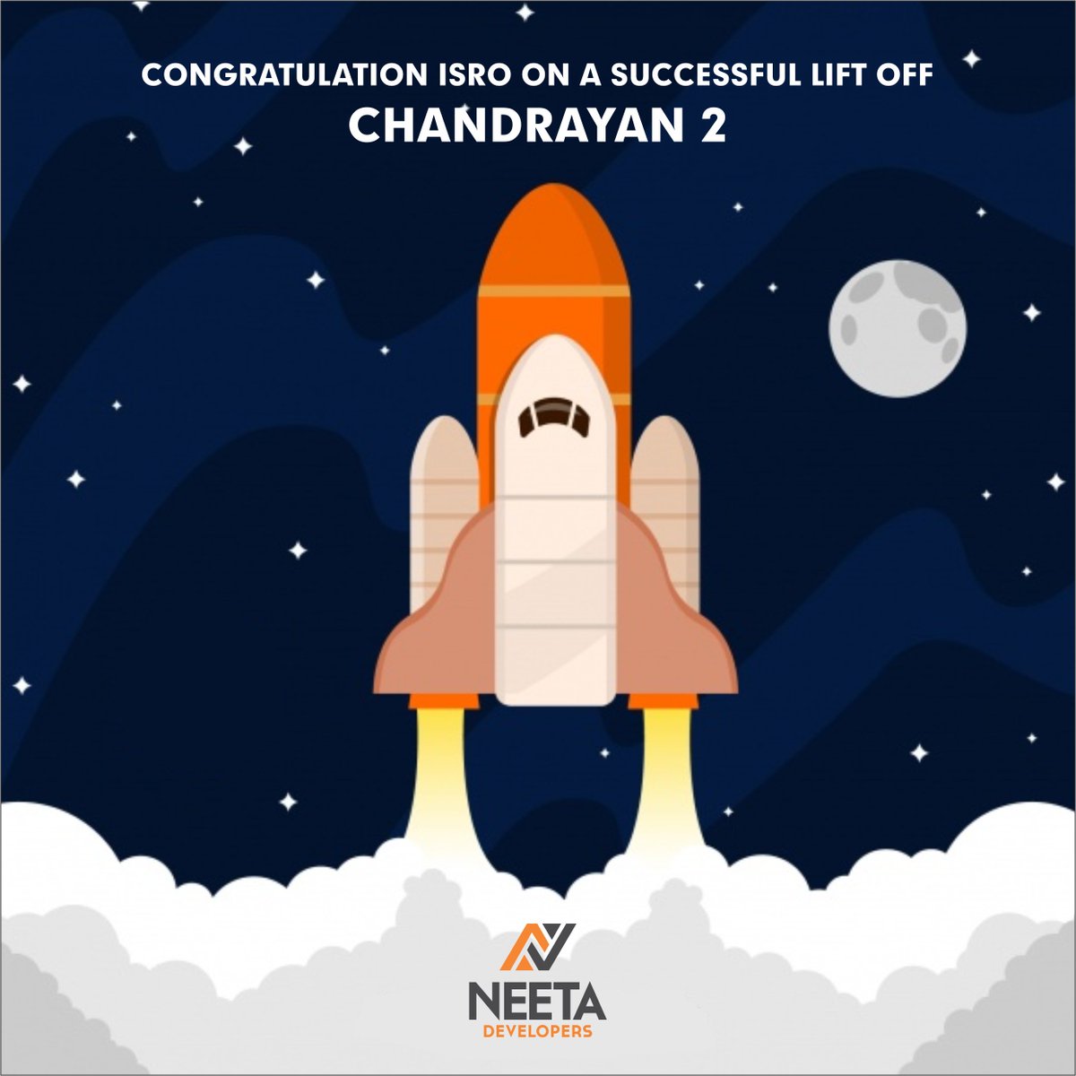 DevelopersNeeta's tweet photo. #Chandrayaan2 is the first lunar mission to have been led by women scientists. Congratulations to the team of #ISRO.

#MissionMoon2 #India #GSLVMkIII #Chandrayaan2theMoon #IndiaMoonMission #IndiaOnTheMoon #ISROTeam #ISROMissions https://t.co/SzS4HiyaCc