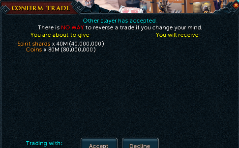 ZoonixSwaps's tweet photo. 400M OSRS -> 2160M RS3 https://t.co/BfvrL71GET