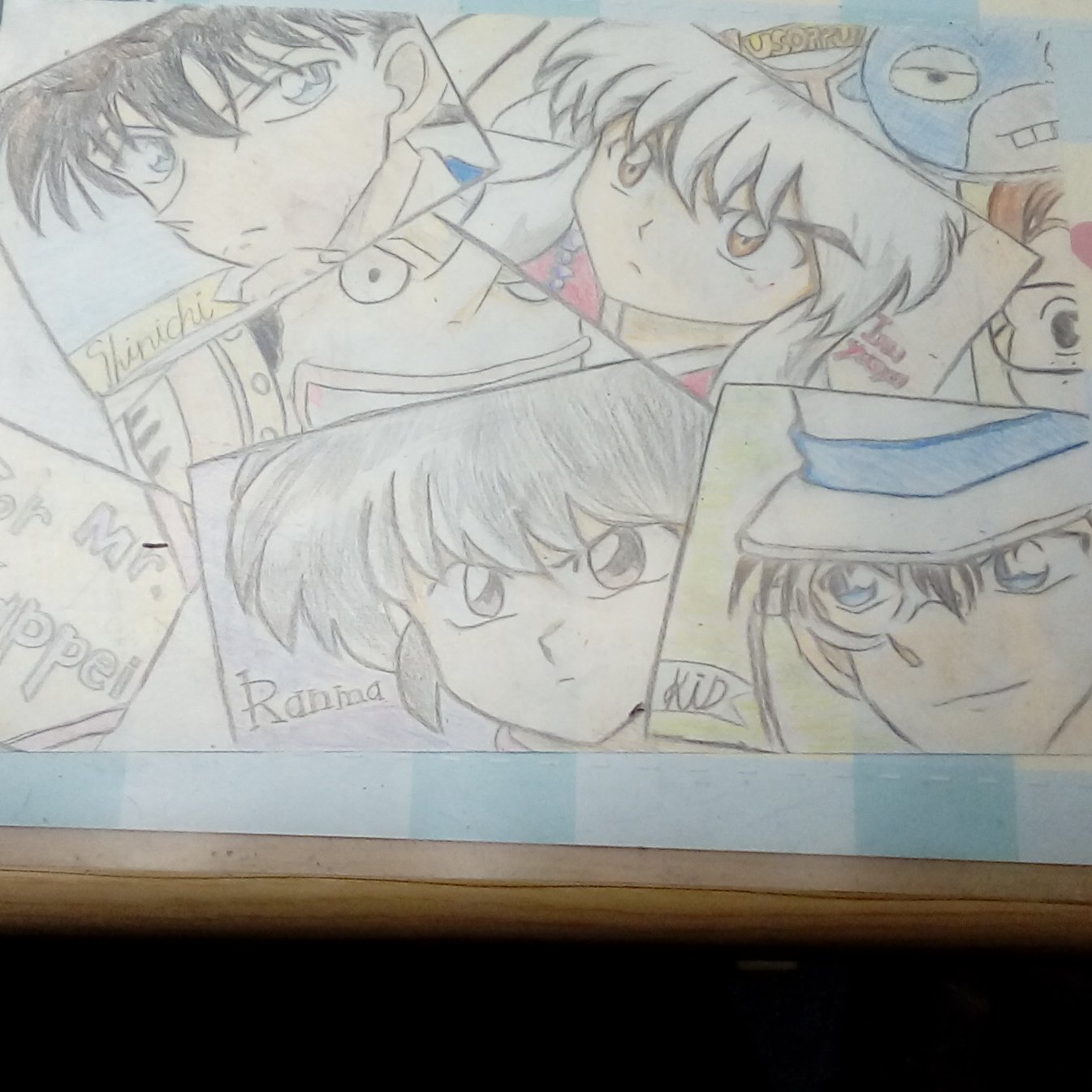 Ruu 山口勝平さんのファンレターに入れましたイラストです 自分的には 犬夜叉が良く描けたかなぁと思います 自己満ですw 勝平さん大好きです 山口勝平さん ファンレター 工藤新一 犬夜叉 怪盗キッド 早乙女乱馬 魔女宅トンボ ガリゾー