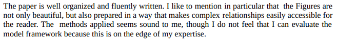 Never enough thanks given to anonymous reviewers of journal submissions. So thank you from me.