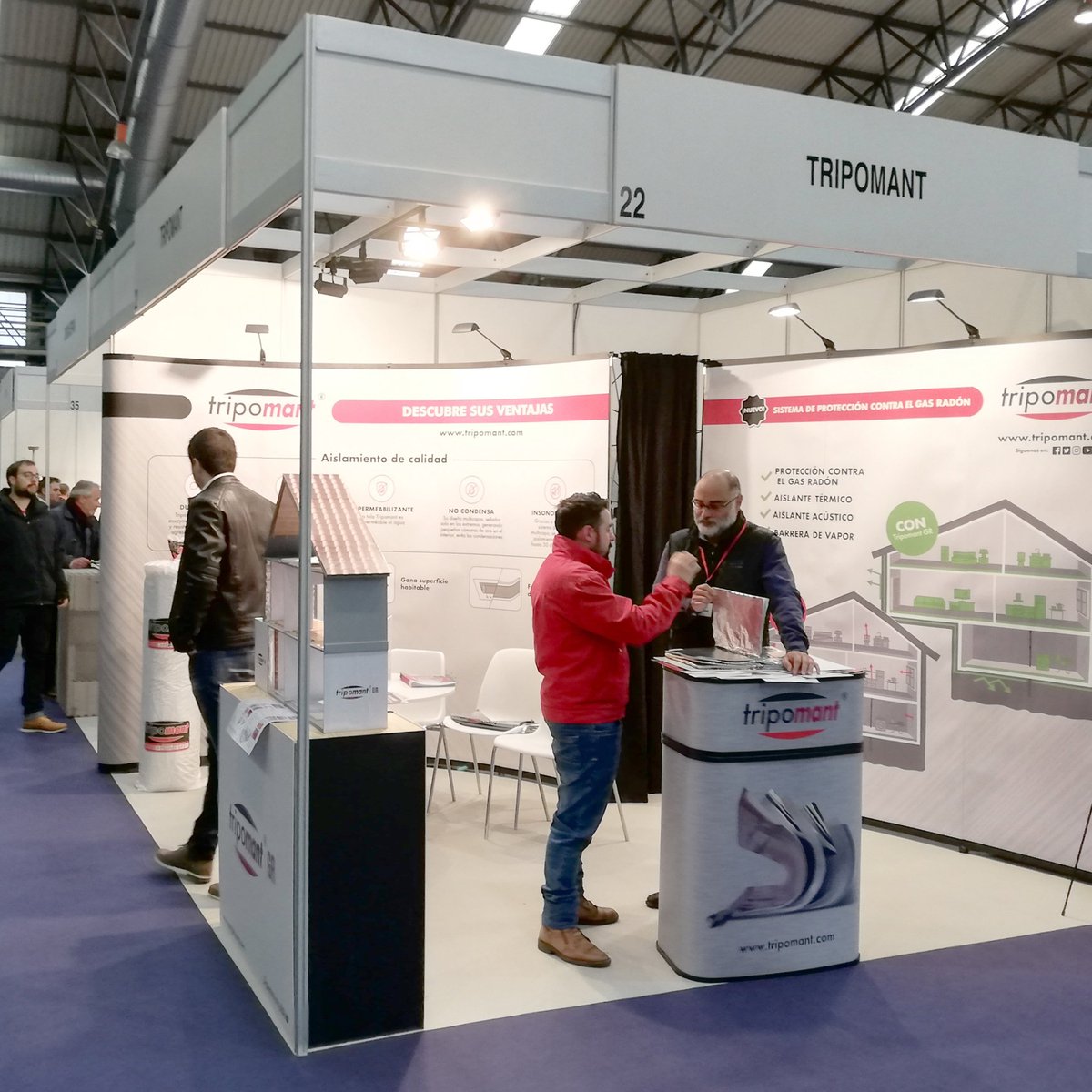 idecomunicacion's tweet photo. En la última edición de la feria de interiorismo y construcción #SICO estuvimos acompañando a @tripomant_aisla con este stand que diseñamos y creamos para ellos.
#SICO2019 #tripomant #aislamiento #innovacion #stands #ferias #construccion #interiorismo https://t.co/yxDG9ABbEU