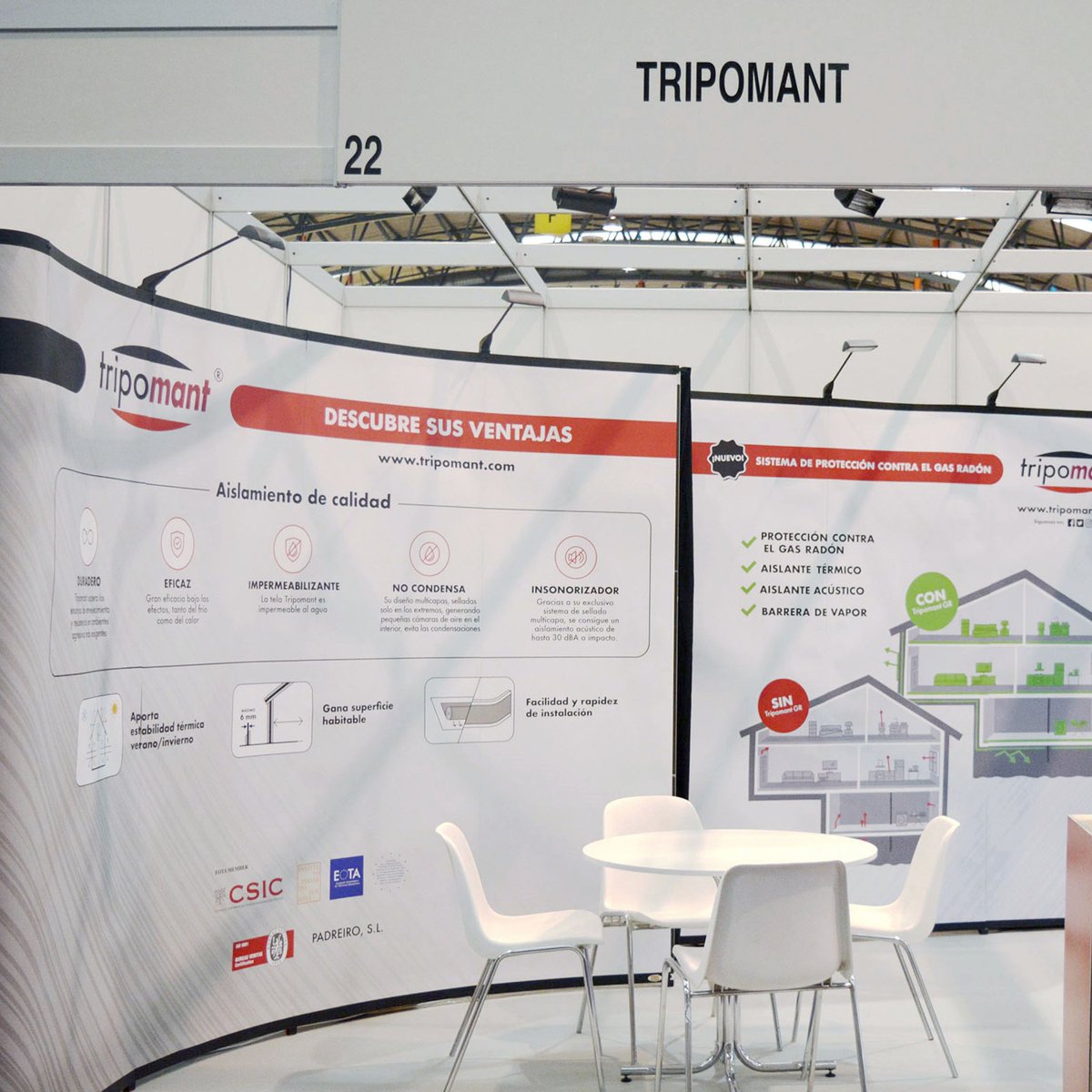 idecomunicacion's tweet photo. En la última edición de la feria de interiorismo y construcción #SICO estuvimos acompañando a @tripomant_aisla con este stand que diseñamos y creamos para ellos.
#SICO2019 #tripomant #aislamiento #innovacion #stands #ferias #construccion #interiorismo https://t.co/yxDG9ABbEU