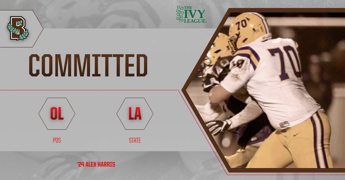 Alex_Harris70's tweet photo. I am excited to announce that I will commit to @BrownUniversity!! https://t.co/TPxeCo7LcA