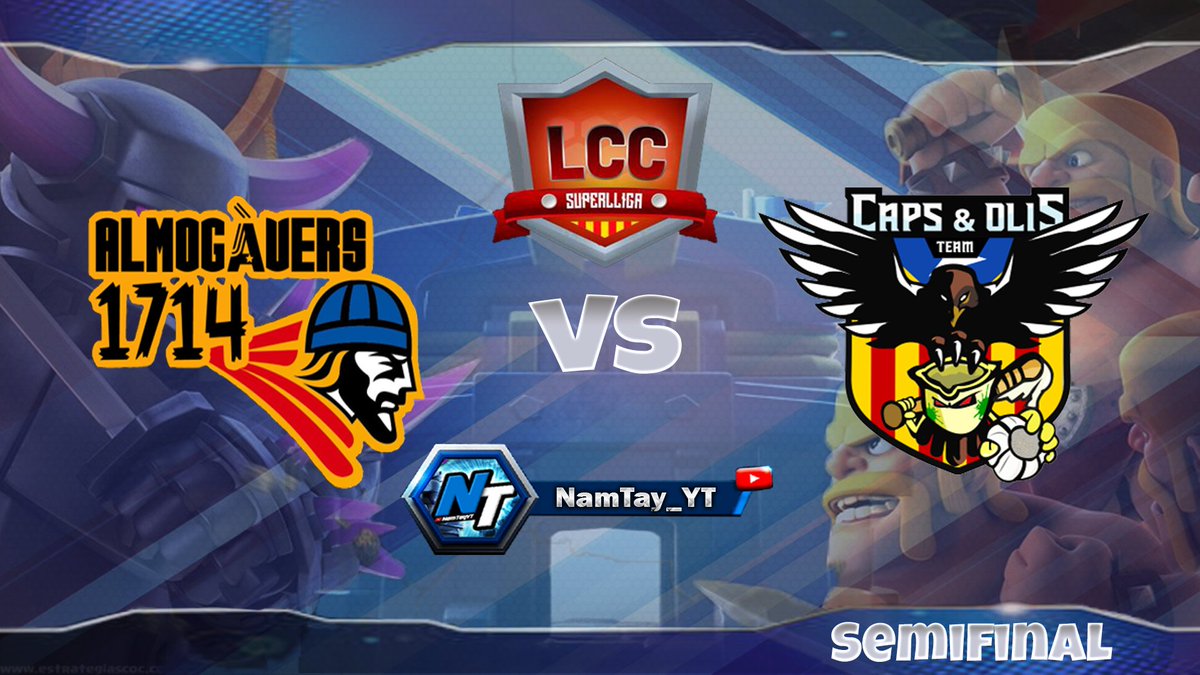 lligacatclash's tweet photo. Segona Semifinal entre @Almogavers1714 (busquen un lloc referència a la Comunitat) vs #CapsiOlis (fusió de @CAPSIGRANYS1 i @AllIOliclash clans referència de la Comunitat). Qui acompanyara a l'altre finalista?
Ho podreu veure per: @NamTay_YT https://t.co/ZTQOFRLbPL