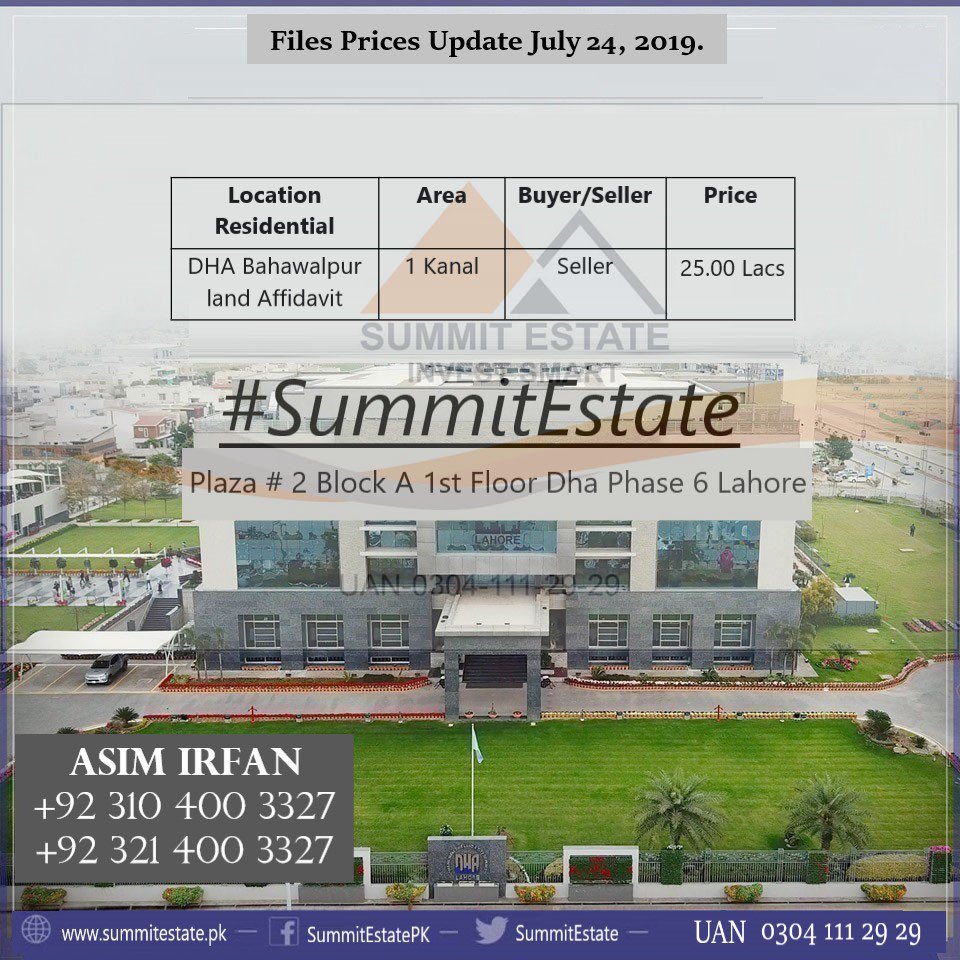 SummitEstatePK's tweet photo. SummitEstate
DHA Lahore.
Asim Irfan
+923104003327
+923214003327
#SummitEstate #propertymanagement 
#BePakistaniPayTaxes
#خیرات_چورخاندان
#StopBribingJudiciary
#StandWithIm https://t.co/fdP9mz6pMY
