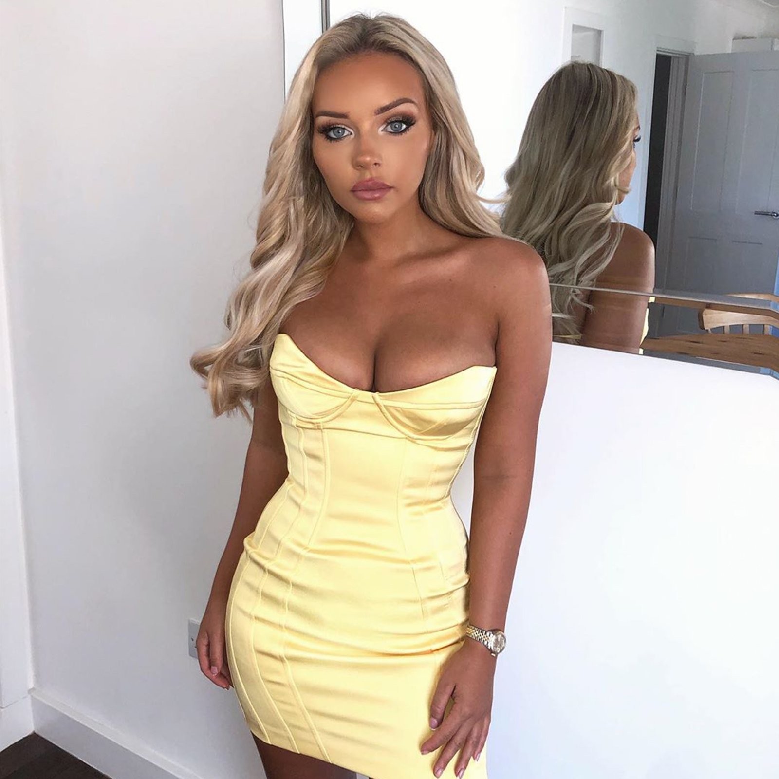 oh polly yellow dress